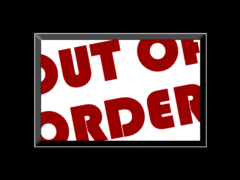 out of order